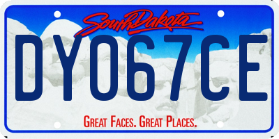 SD license plate DY067CE