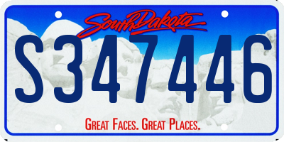 SD license plate S347446