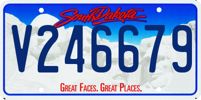 SD license plate V246679