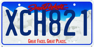 SD license plate XCH821