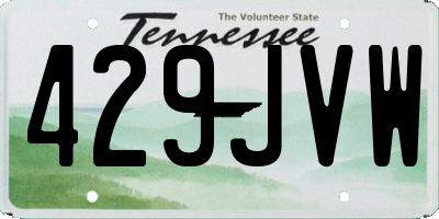 TN license plate 429JVW