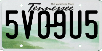 TN license plate 5V09U5