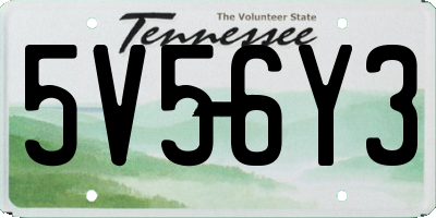 TN license plate 5V56Y3