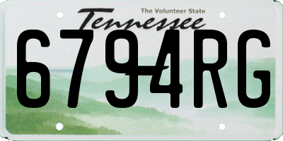 TN license plate 6794RG