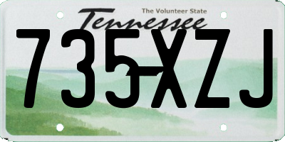 TN license plate 735XZJ