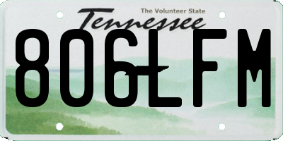 TN license plate 806LFM