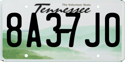 TN license plate 8A37J0