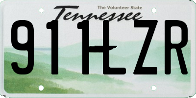 TN license plate 911LZR
