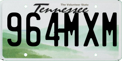 TN license plate 964MXM