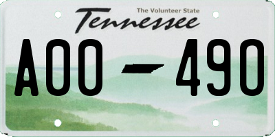 TN license plate A0049O