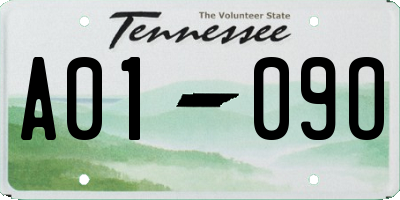 TN license plate A0109O