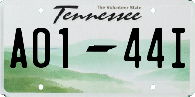 TN license plate A0144I
