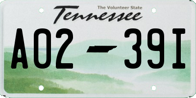 TN license plate A0239I