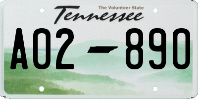 TN license plate A0289O