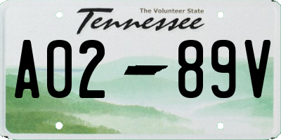 TN license plate A0289V