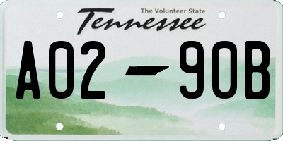 TN license plate A0290B