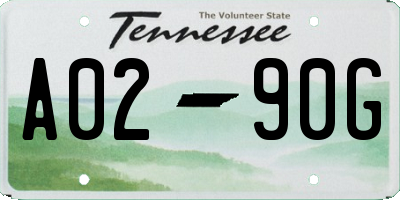 TN license plate A0290G