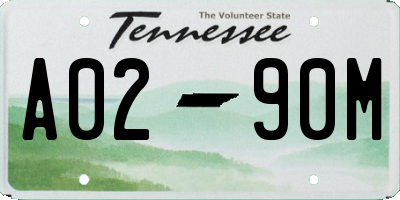 TN license plate A0290M