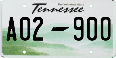 TN license plate A0290O