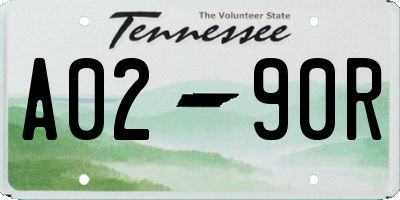TN license plate A0290R