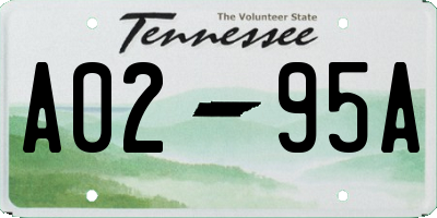TN license plate A0295A