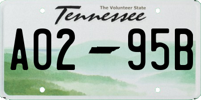 TN license plate A0295B