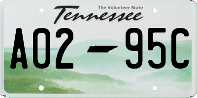 TN license plate A0295C