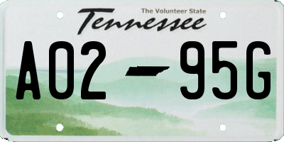 TN license plate A0295G