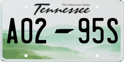 TN license plate A0295S