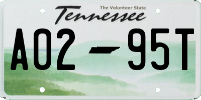 TN license plate A0295T