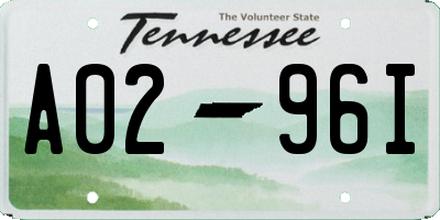 TN license plate A0296I