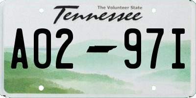 TN license plate A0297I