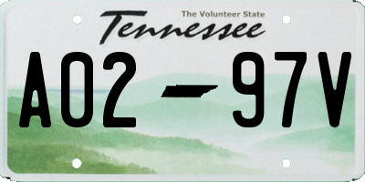 TN license plate A0297V