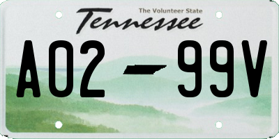 TN license plate A0299V