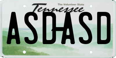 TN license plate ASDASD