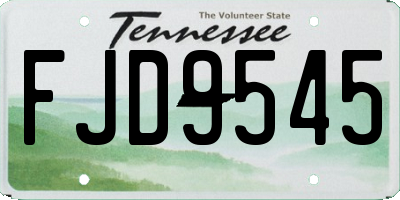 TN license plate FJD9545