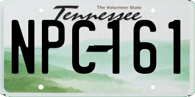 TN license plate NPC161