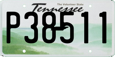 TN license plate P38511