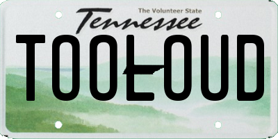 TN license plate TOOLOUD