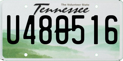 TN license plate U480516