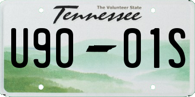 TN license plate U9001S