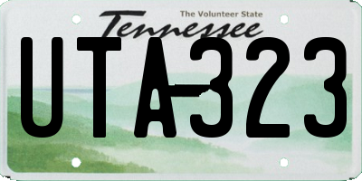 TN license plate UTA323