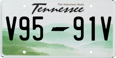 TN license plate V9591V