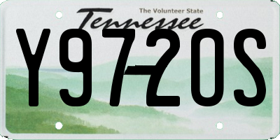 TN license plate Y972OS