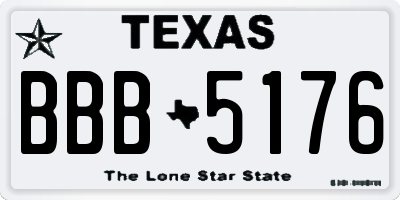 TX license plate BBB5176