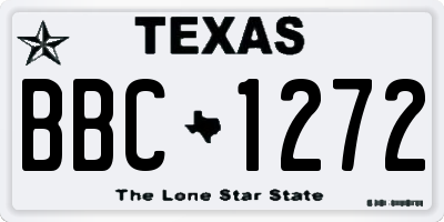 TX license plate BBC1272
