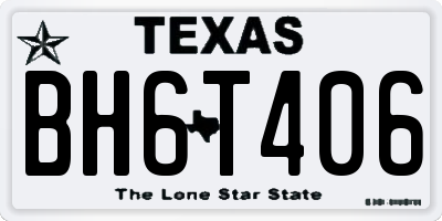 TX license plate BH6T406