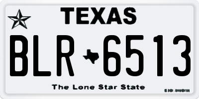 TX license plate BLR6513