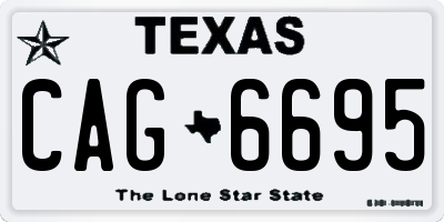 TX license plate CAG6695