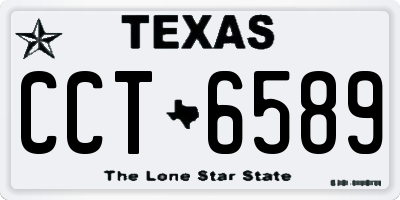 TX license plate CCT6589